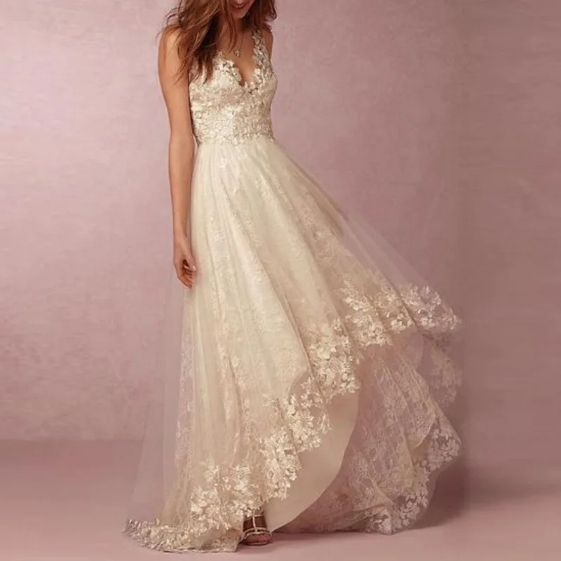 Boho style белое платье летние женские сексуальные v-образным вырезом кружева спагетти ремень летние платья без рукавов длиной до пола вечернее платье vestidos - Цвет: Белый