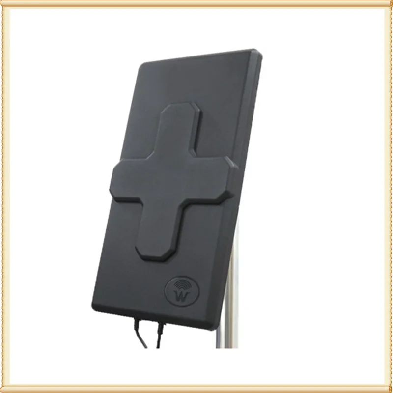 4G LTE MIMOoutdoor antenna 2*24dBi LTE dual polarization panel antenna double SMA -Male connector  (white or black) 10 M cable