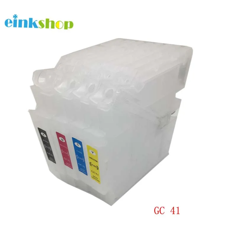 Многоразовый чернильный картридж einkstore GC41 с чипом для Ricoh GC 41 SAWGRASS SG400 SG800 SG2010 SG2100