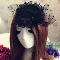 fashion hair accessories black gauze lace hairpin hair accessories multi purpose new style hairpin