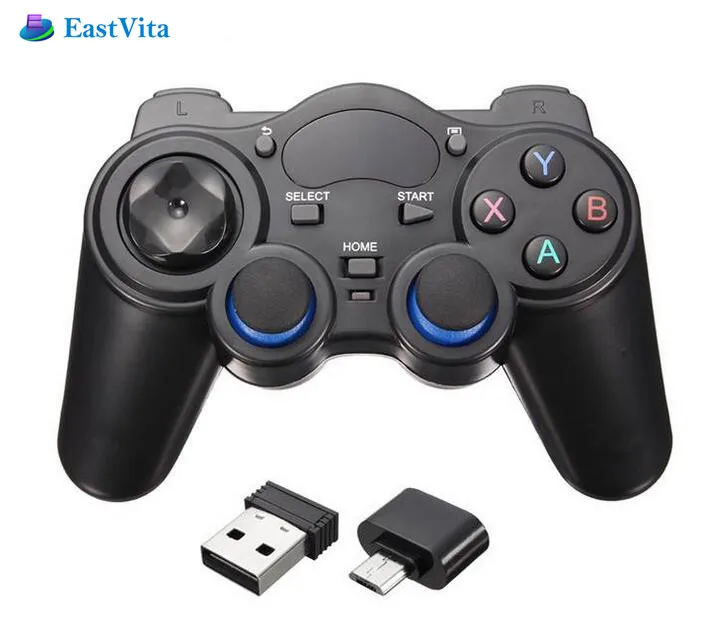 BEESCLOVER 2 4G Hz беспроводной игровой контроллер джойстик USB RF приемник для micro Android TV