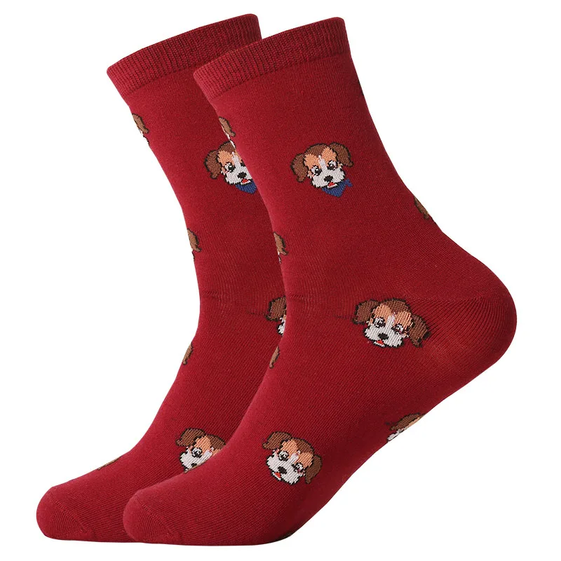LETSBUY/женские короткие носки с животными из мультфильмов; носки до щиколотки с рисунком кота, собаки и фруктов для девушек; Повседневное платье - Цвет: 1600C