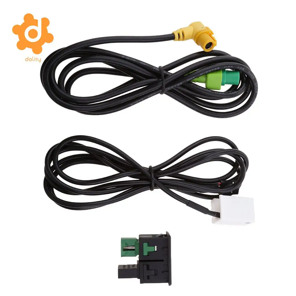 Dolity Автомобильный USB AUX аудио вход кабель адаптер штекер комплект для VW Passat B6 B7 CC