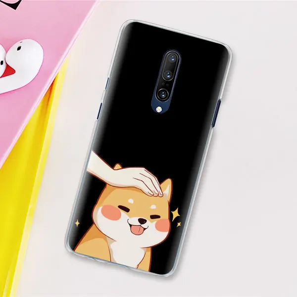 01 Мультяшная собака корги Шиба ину чехол для Oneplus 7 Pro 6 7 6T 5T жесткий чехол-накладка для мобильного телефона Coque - Цвет: 01