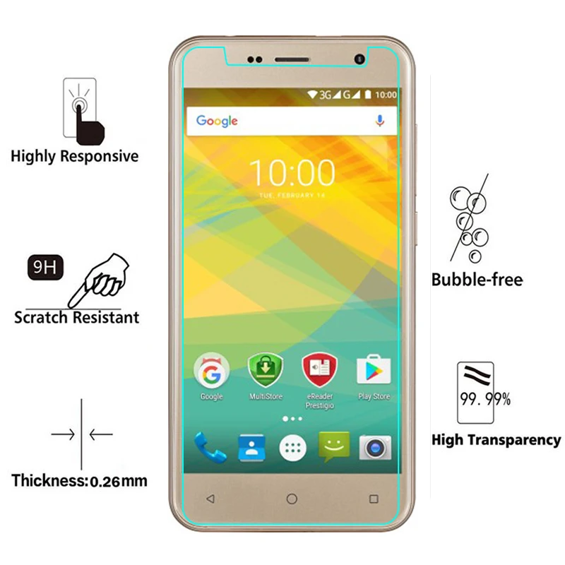 Закаленное стекло для Prestigio Muze B7 2 шт. защита экрана 2.5d защитная пленка Psp 7511 Duo On B 7