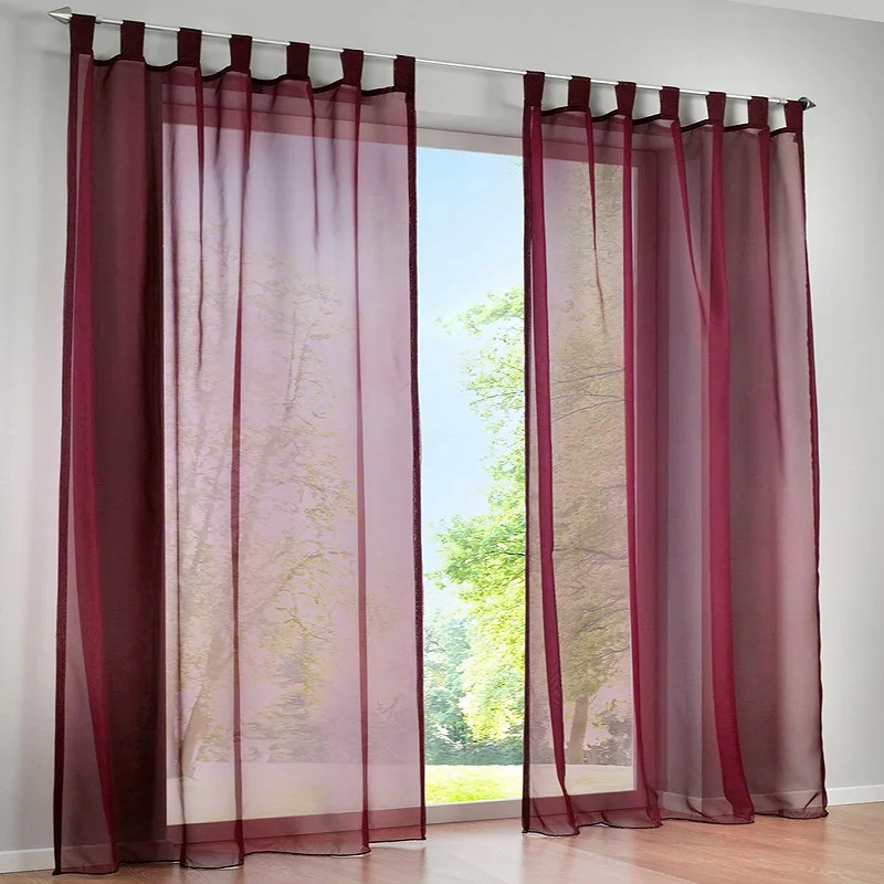 Однотонные тюлевые занавески для гостиной европейские римские детские шторы