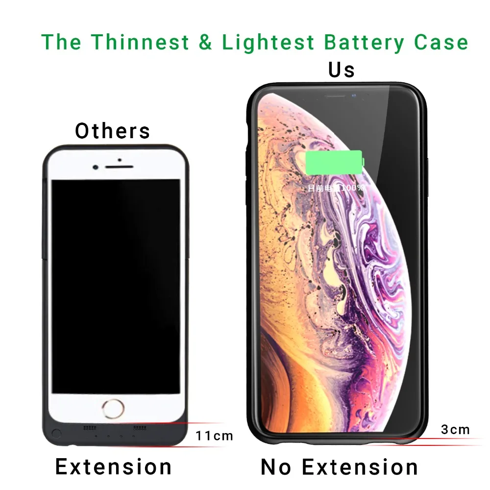 Чехол для аккумулятора Iphone XS MAX 5000 мАч умный аудиовыход зарядное устройство чехол