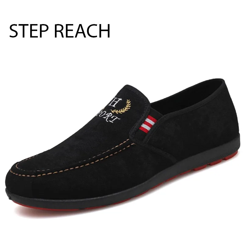 STEPREACH Brand shoes men Loafers breathable light canvas casual adult slip-on rubber spring/autumn zapatos de hombre | Обувь