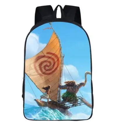 2018 новые женские сумки moive Moana Печатный Рюкзак Студенческая школьная сумка для