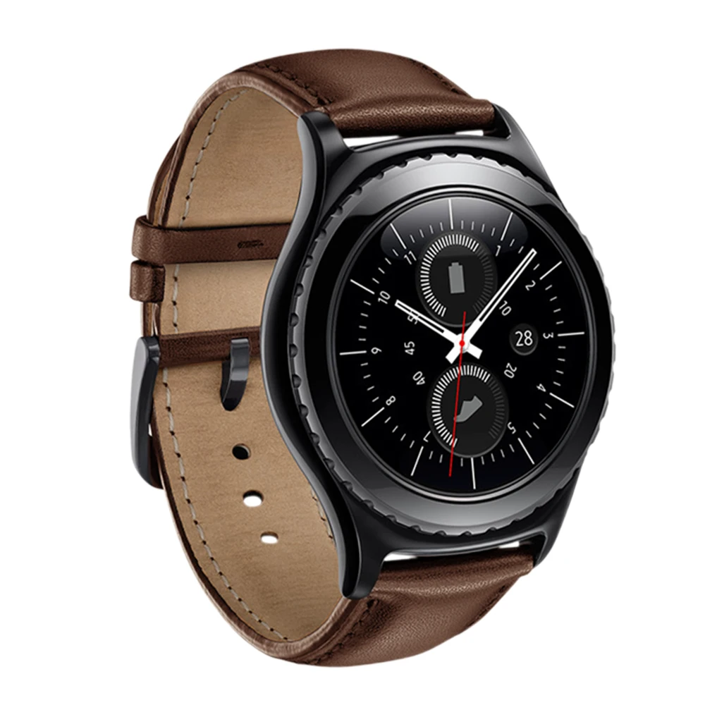 3 цвета ремешок из натуральной кожи для samsung gear S2 20 мм классические часы