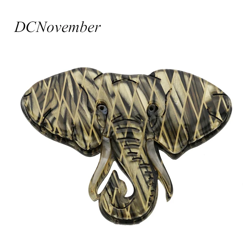 Винтажная брошь со слоном es Pins Женская и мужская акриловая Dcnovember Boutique Jewelry |