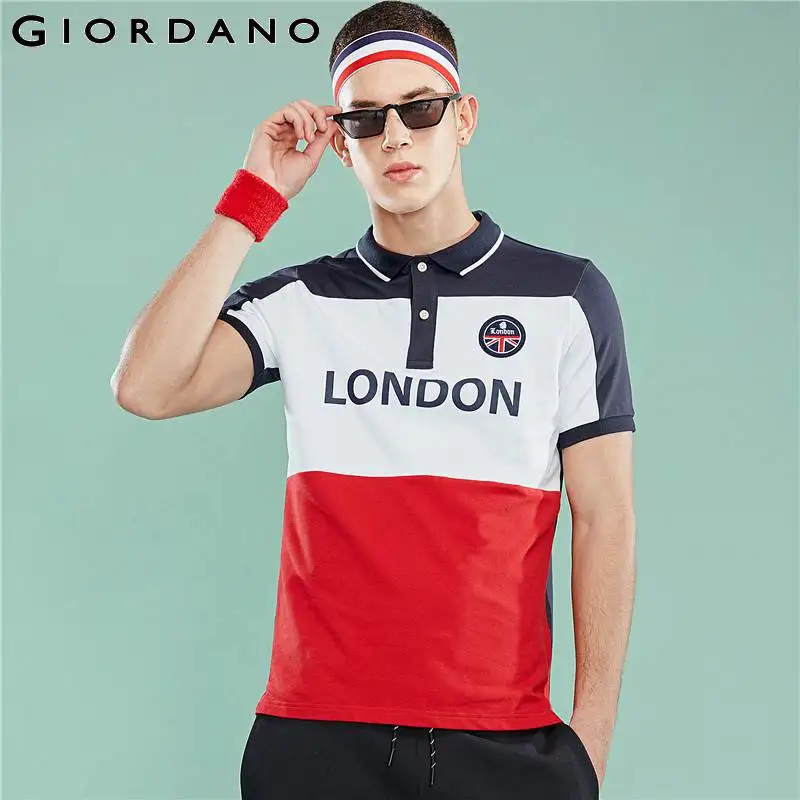 Giordano поло мужское футболка Polo фирмы с короткими рукавами выполнена из хлопка и