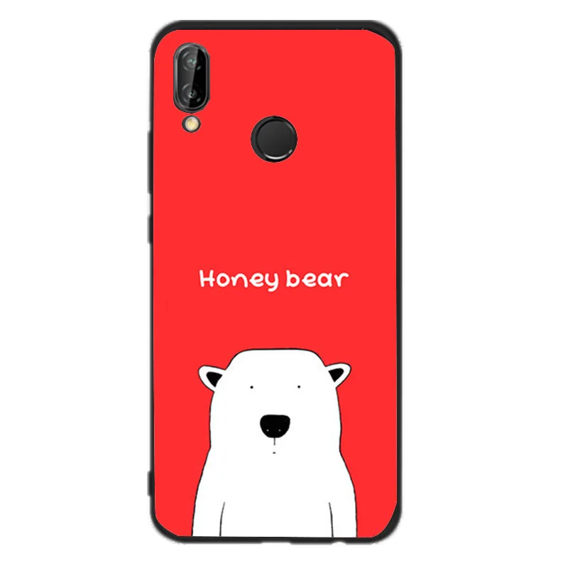 Black Soft TPU Phone Case For Huawei P20 Lite Mate 10 Cover P8 2017 P10 P9 Mini P Smart Cases Coque |