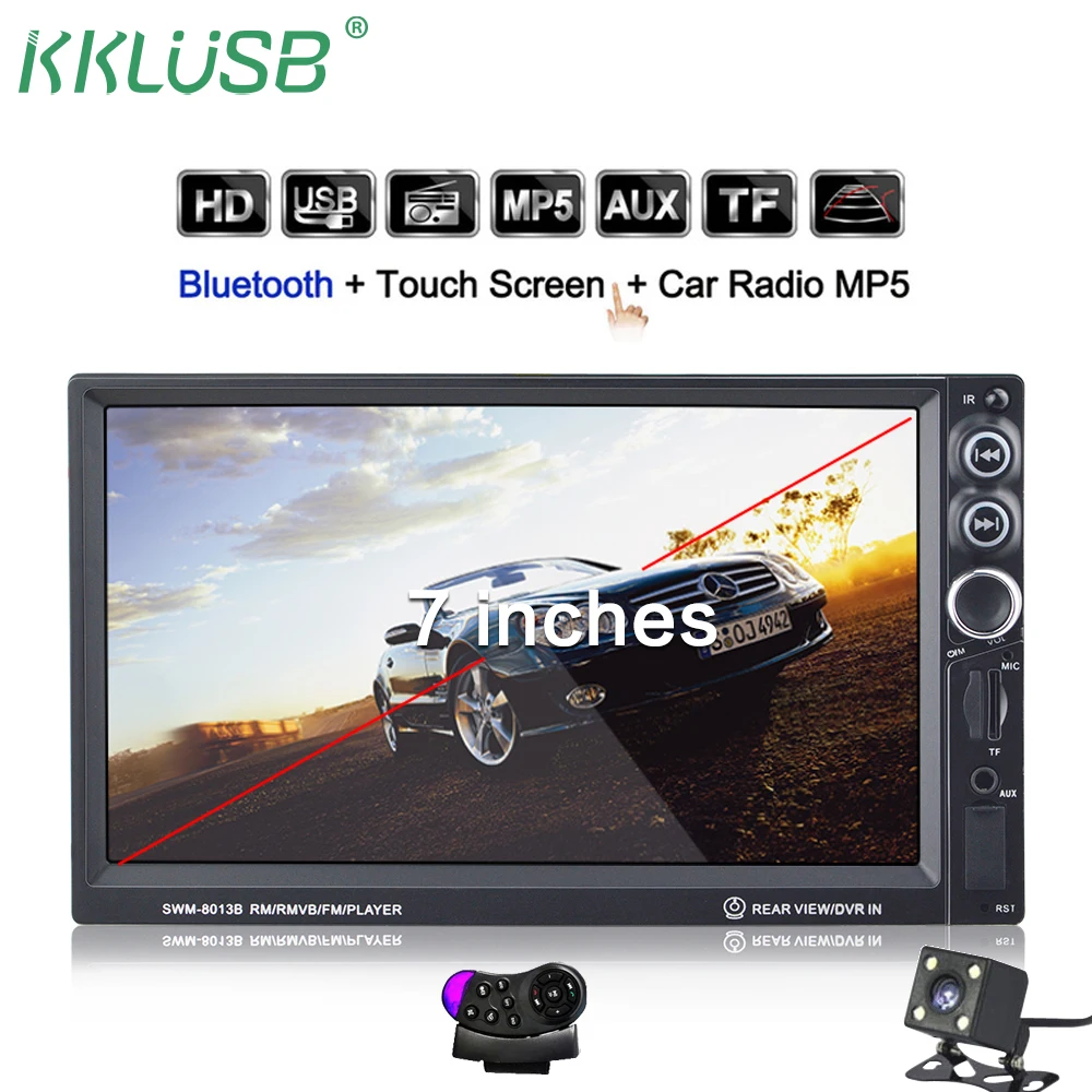 2 Din Автомобильный Радио 7 &quotсенсорный экран autoaudio мультимедиа плеер MP3 MP4 MP5 Bluetooth 12