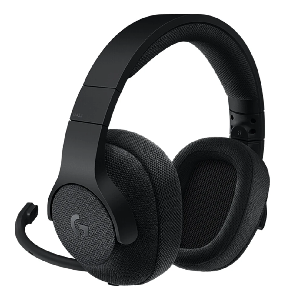 Игровая Проводная гарнитура Logitech G433 7 1 с объемным звуком и микрофоном|Коврики для