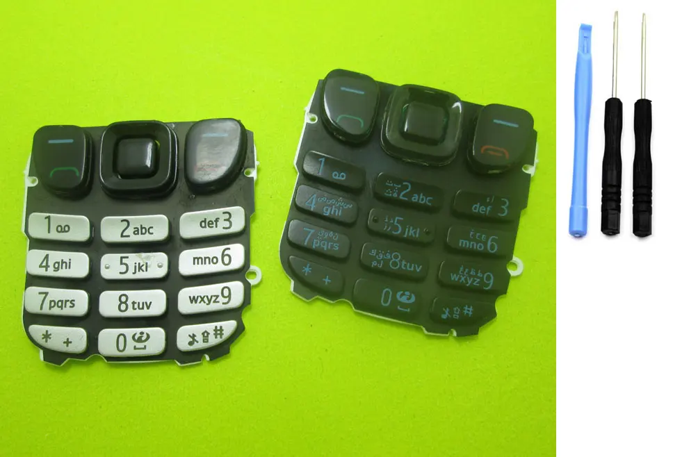 Английская клавиатура Кнопки для Nokia 6303 6303c серебряный черный | Мобильные