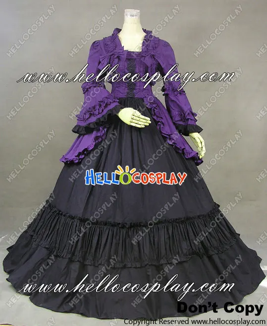 

Victorian Gothic Purple Lolita Dress Ball Gown Prom H008