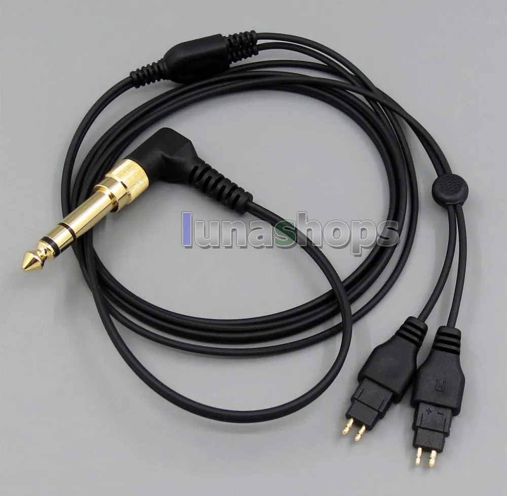 Кабель для наушников LN005357 1 2 м 6 5 мм/3 мм L-разъем Sennheiser HD580 HD600 HD650 HDxxx HD660S HD58x HD6xx |