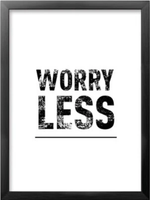 2 шт./лот картина Smile More Worry Холщовый постер настенные наклейки для украшения дома