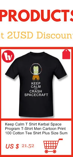 Keep Calm, футболка, Kerbal, космическая программа, футболка, мужская, мультяшный принт, 100 хлопок, футболка размера плюс, летние футболки с коротким рукавом