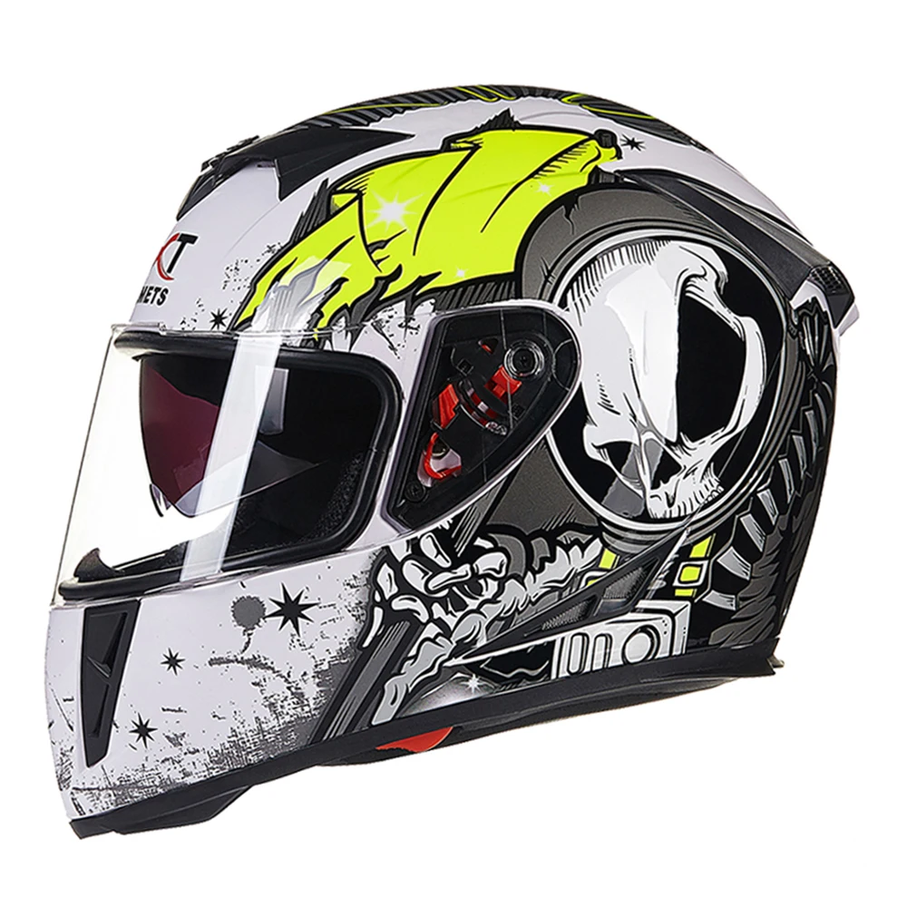 GXT мотоциклетный шлем с мультяшным рисунком откидной крышкой комфортный дышащий