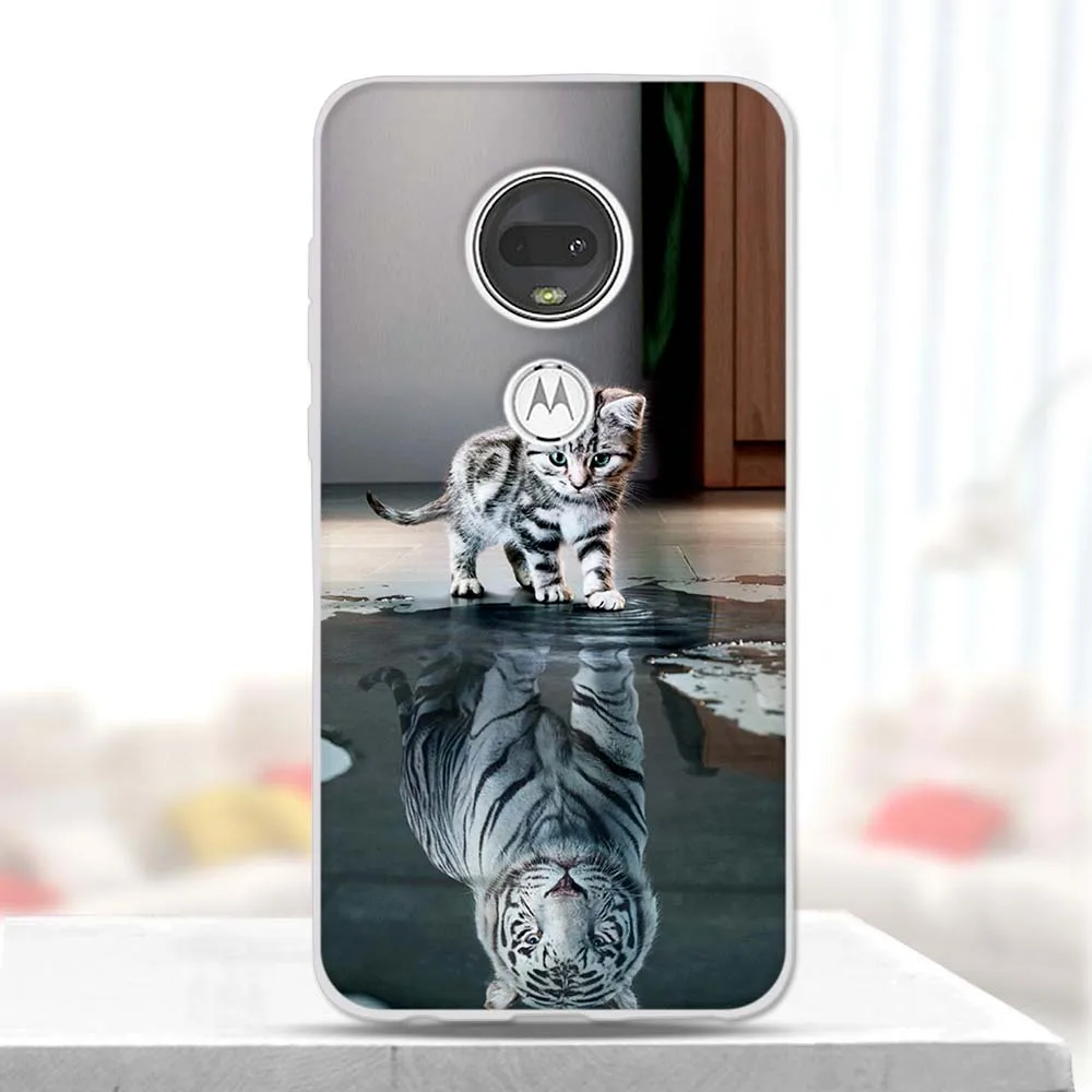 ТПУ силиконовый чехол для телефона Motorola Moto G7 Plus задняя крышка Чехлы Fundas защитный