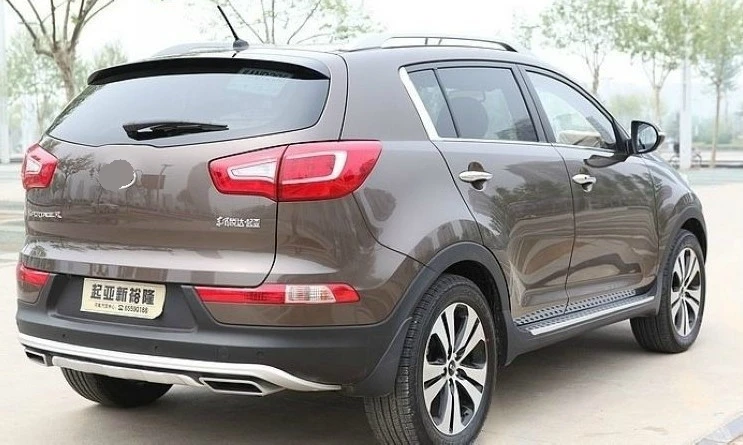 Высококачественная пластиковая накладка на бампер ABS Chrome для KIA Sportage 2010-2014 2 шт. |