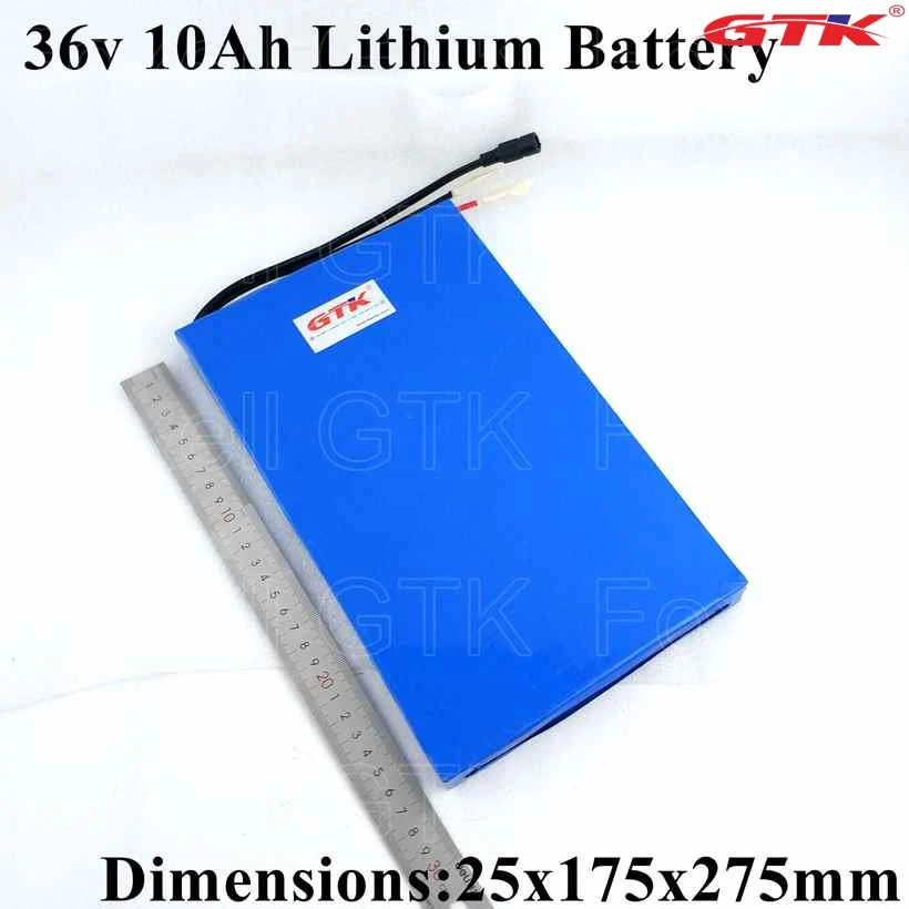 Ультра тонкий маленький размер OEM комплект литий ионный батарей 36v 10ah 350w 500 Вт