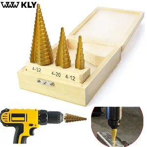 Сверло ступенчатое из быстрорежущей стали, 4-12 мм, 4-20 мм, 4-32 мм