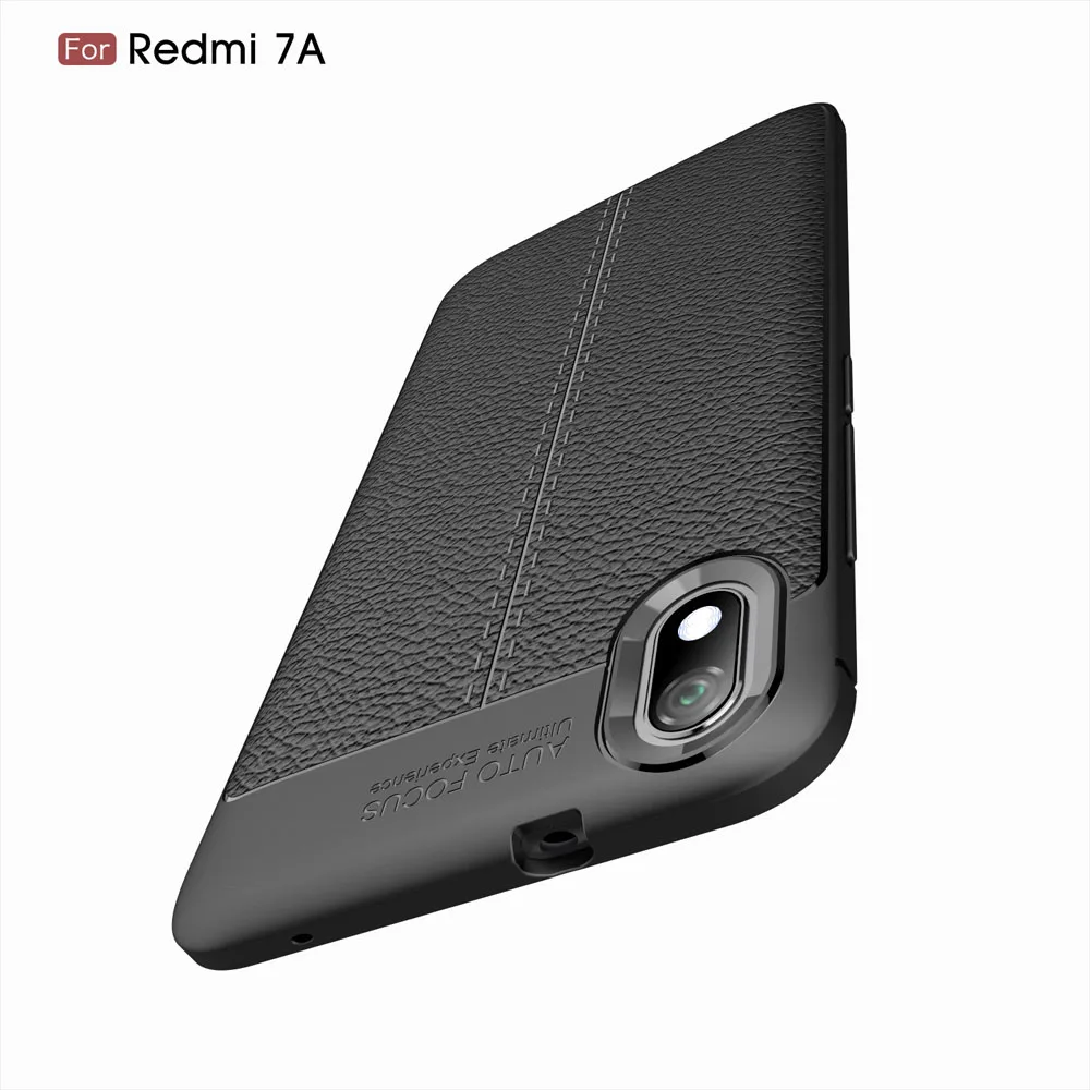 Чехол с текстурой личи для Xiaomi Redmi 7A, чехол для Xiaomi Redmi 7A Redmi7A, задняя крышка для телефона, чехол