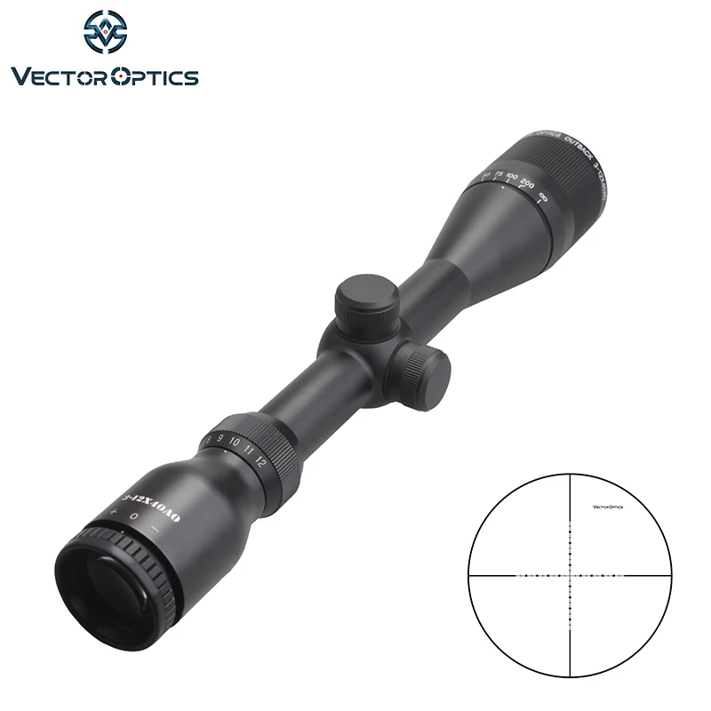 Лазерный прицел Vector Optics Outback 3 12x40 AO 1 &quot Регулируемый для охоты 223 5 56 мм 7