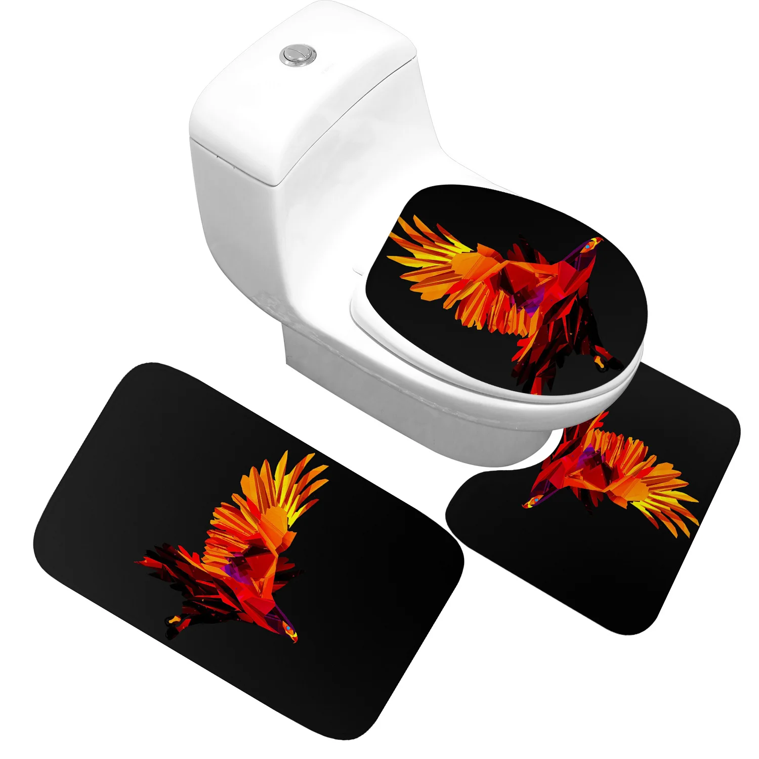 Zeegle 3D из пены с эффектом памяти 3 шт. коврики для ванной комнаты Набор анти