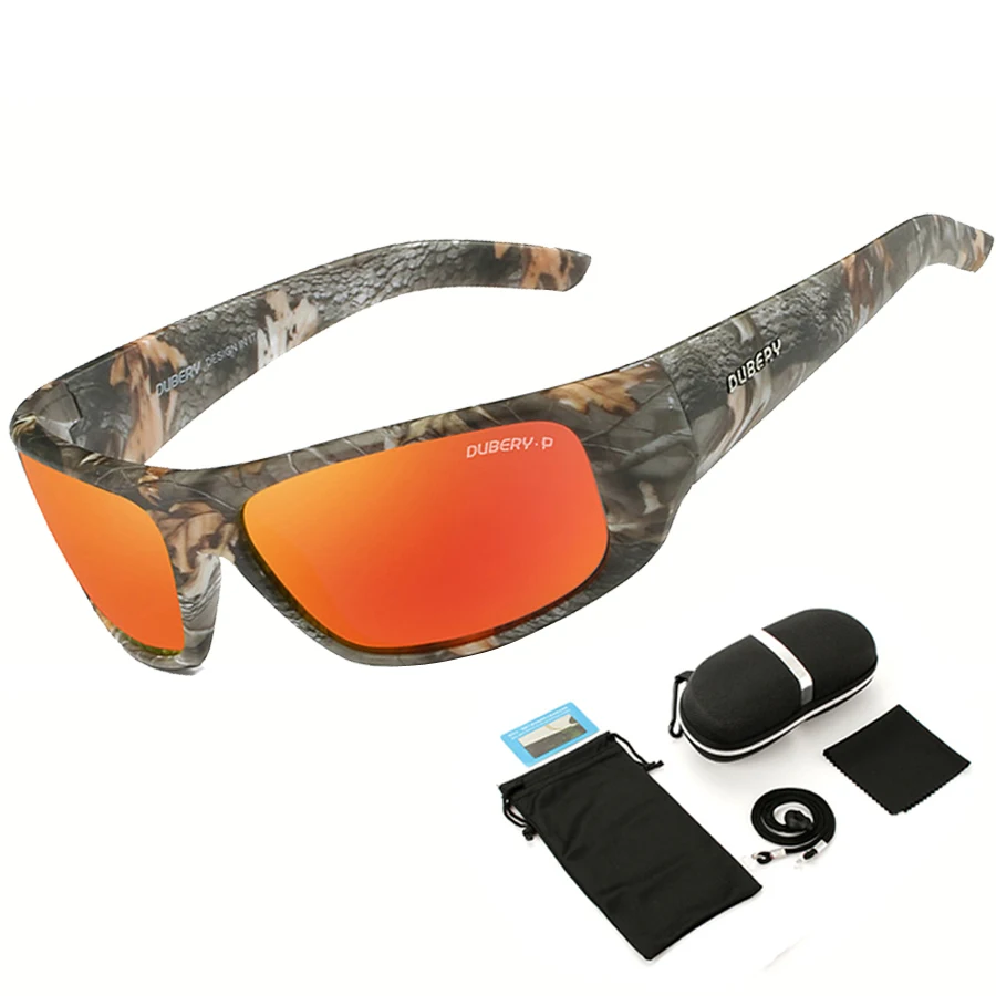 NEWBOLER Fishing Glasses Polarized Camouflage Men Women Camo Sport Sungasses Cycling Camping Hiking Running Fly Fishing Eyewear