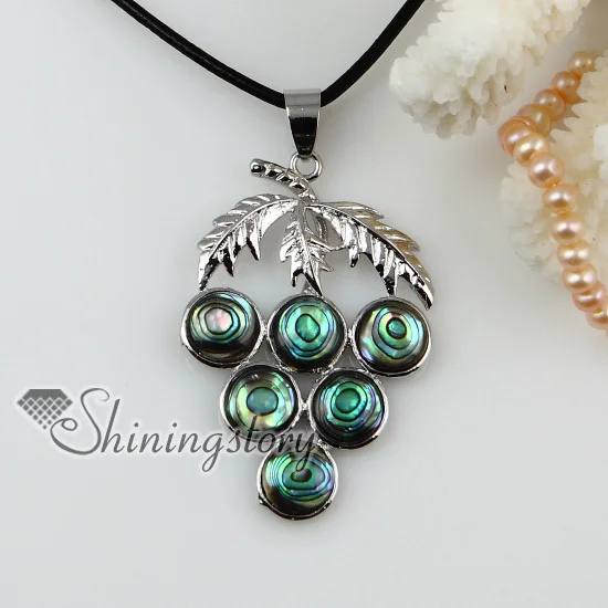 coconut tree rainbow abalone seashell mother of pearl oyster sea shell necklaces pendants 2013 cheap handmade jewelry | Украшения и
