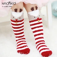 5 pairs christmas theme kids baby socks knee thicker winter unisex cartoon girl boy baby toddler socks animal infant soft socks