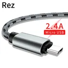 REZ Z3 Micro USB кабель 2.4A Быстрая зарядка для Samsung Xiaomi Redmi Huawei LG HTC планшет Android, телефон микро кабель