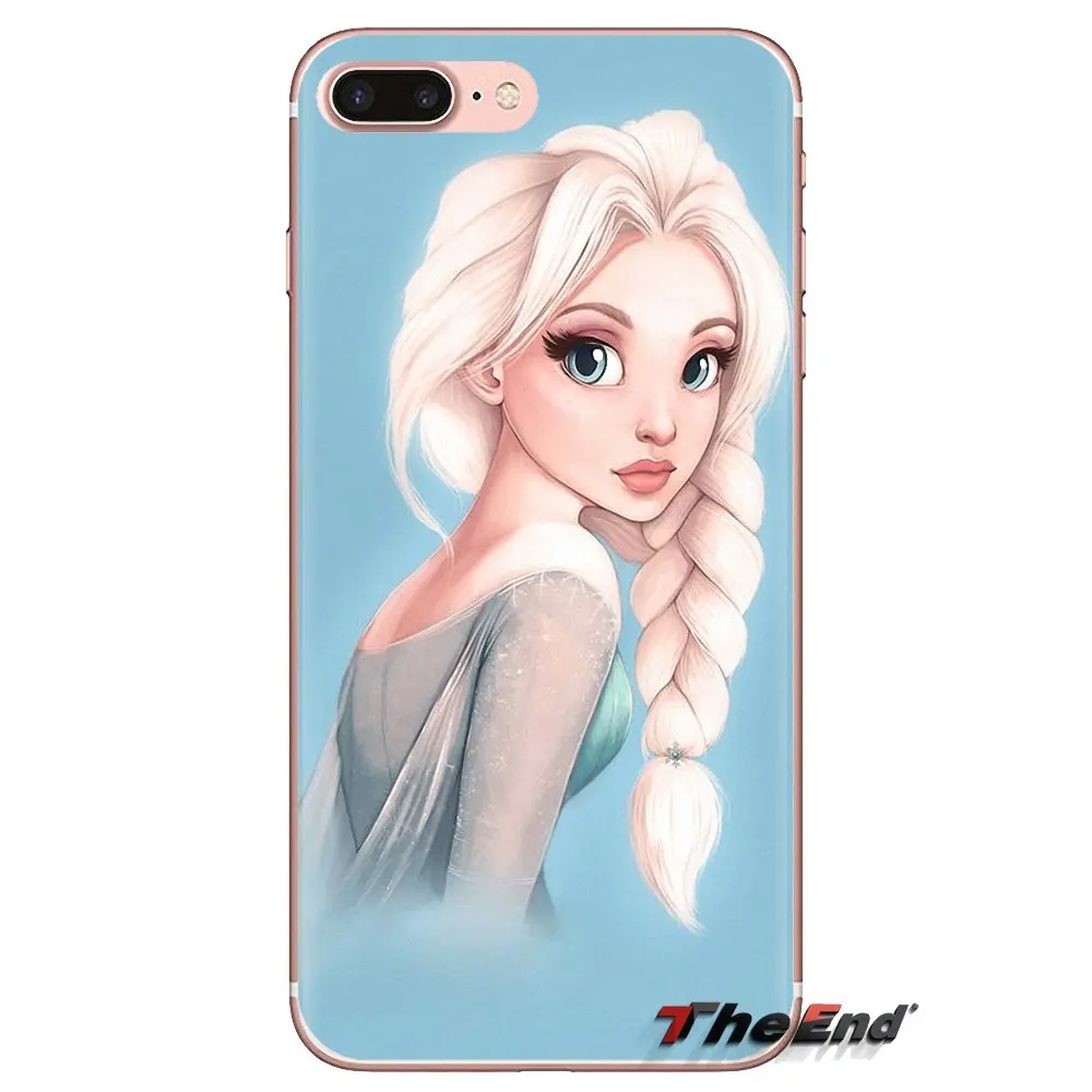 Прозрачный чехол из ТПУ для Huawei Mate Honor 4C 5C 5X 6X 7 7A 7C 8 9 10 8C 8X 20 Lite Pro girl Punk Elsa Anna Tattoo Princess