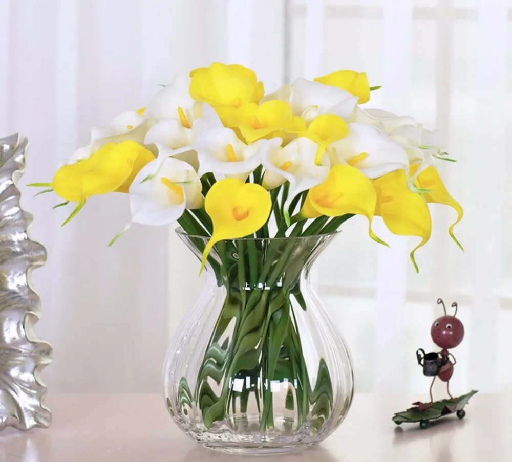 

20pcs 35cm Calla Artificial Silk Flowers For Wedding Party Home Office Hotel Decoration