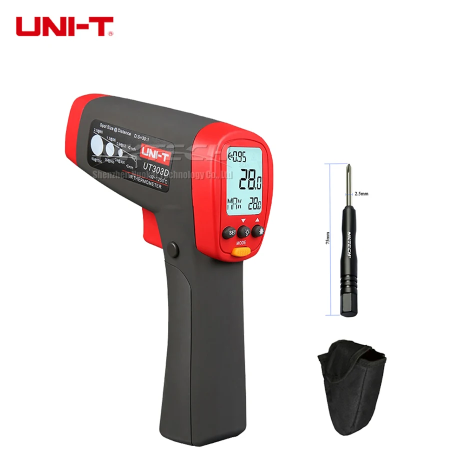 UNI-T UT309A UT309C профессиональный лазерный инфракрасный термометр для измерения температуры UT303A UT303C UT303D UT305A UT305C ИК инфракрасный пистолет промышленного Температура - Цвет: UT303D -32 to 1250C
