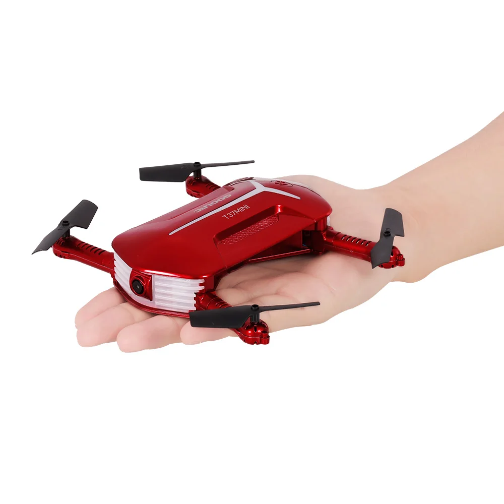 Набор T37 H37 6-Axis Gyro WI-FI FPV 720P HD Камера Дрон для селфи Mini дроны складной Дрон RC Карманный Дрон-Квадрокоптер с дистанционным управлением и аккумуляторы для игрушек