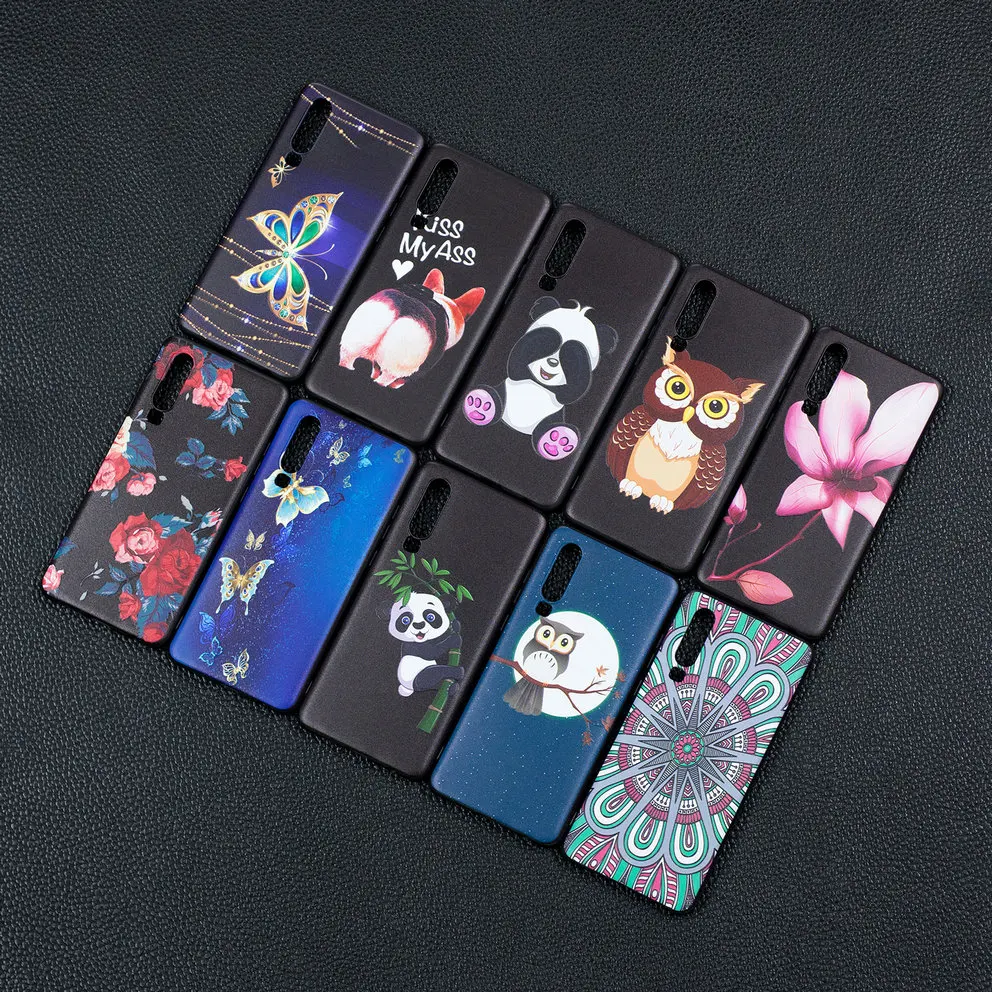 Чехол для Huawei P30/P30 Pro Модный чехол с изображением цветов бабочек и панды рельефный