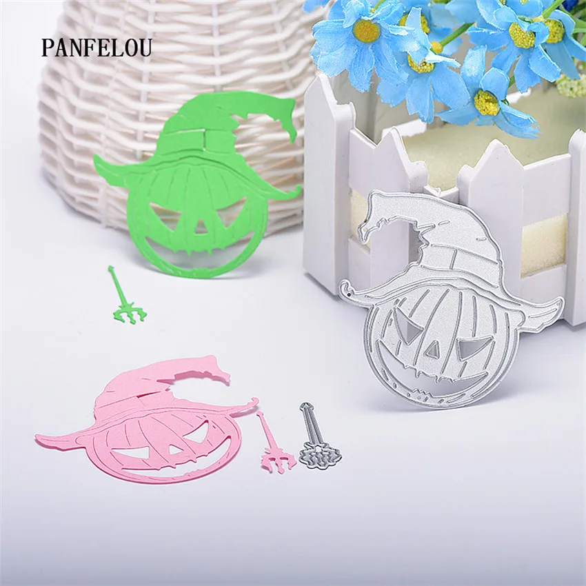 PANFELOU металлическая Тыква клоун. Пресс формы из бумаги для скрапбукинга