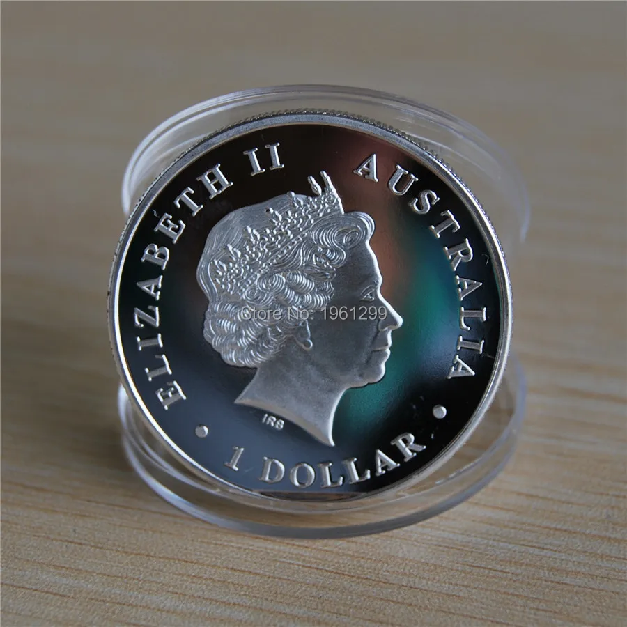 

Australian Perth Mint - P 2014 $ 1 Dollar Australia Animal Coin Saltwater Crocodile 1oz .999 Fine Silver Plated Coin,50pcs/lot