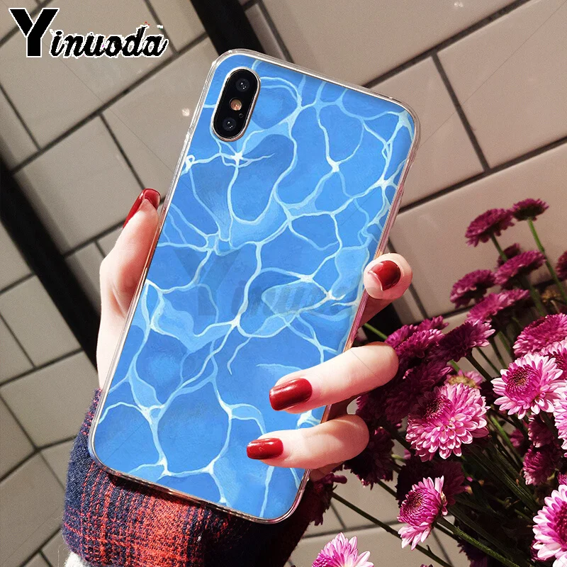 Yinuoda плавательный бассейн ТПУ чехол для телефона Apple iPhone 8 7 6 6S Plus X XS MAX 5 5S SE XR