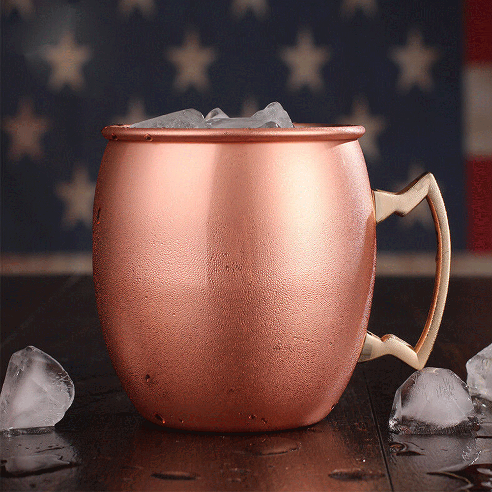 Идея подарка-МОСКВА Mule Pure и одноцветные медные кружки чашки Размер 18 oz старая мода