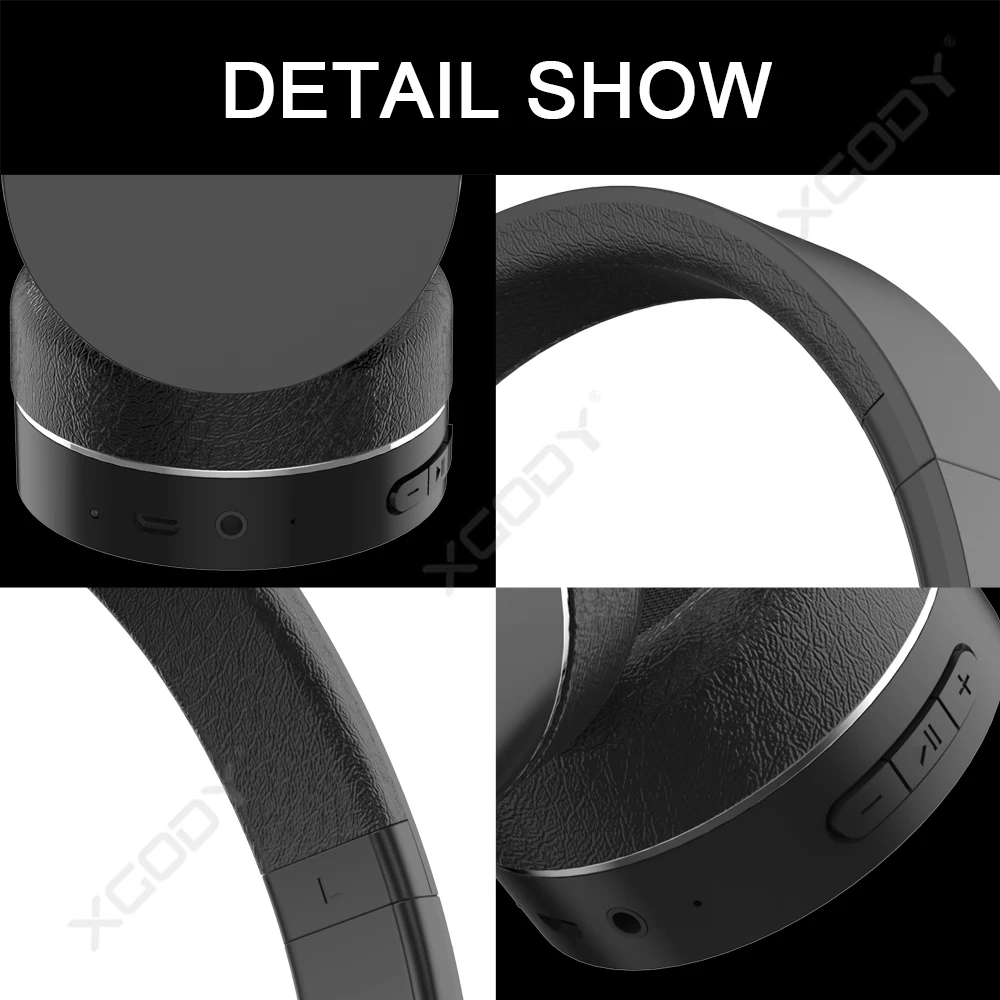 XGODY TR804 накладные беспроводные наушники Bluetooth 5 0 FM радио шумоподавляющие Игровые