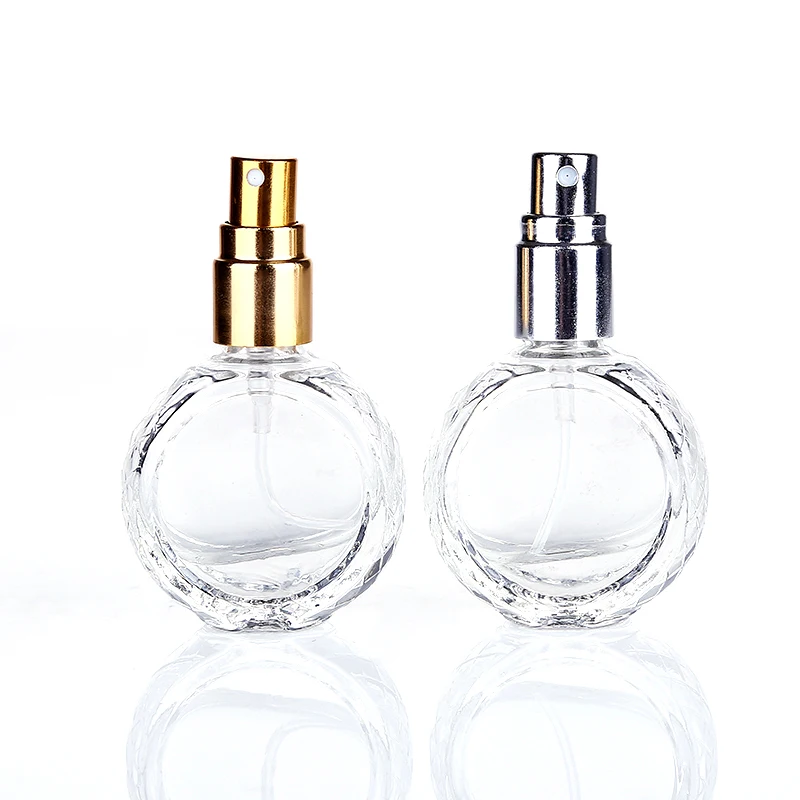 50pcs 3 Color 10ml Mini Transparent Glass Perfume Bottle Portable Travel Perfume Atomizer