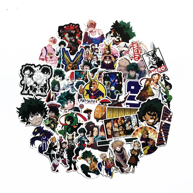 Наклейки на чемодан My Hero Academia 73 шт. наклейки ноутбук скейтборд Izuku Midoriya All Might Boku no