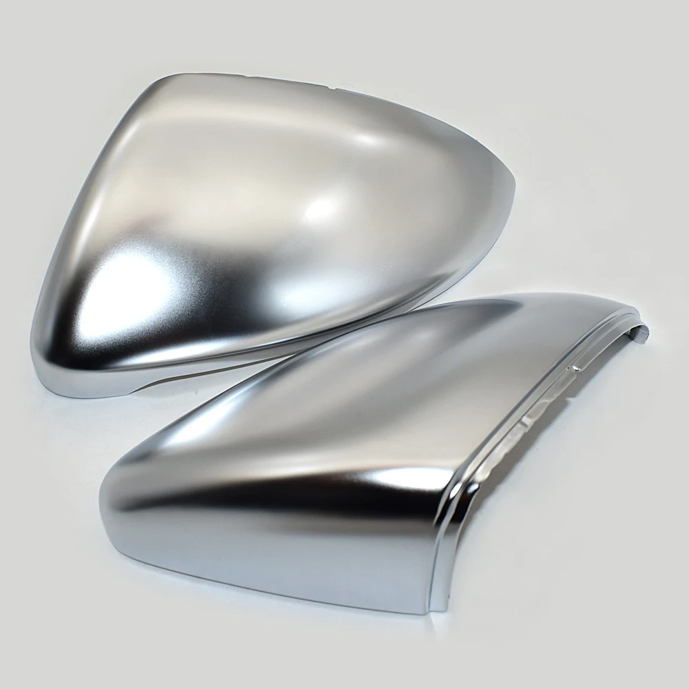

2pc Side Mirror Case Chrome Matt Door Wing Mirror Cover Cap Shell Housing For Vw Golf 7 R Design
