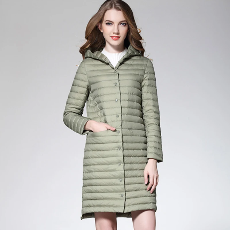 Осенне-зимняя женская черная/серая/Розовая пуховая куртка легкая повседневная с